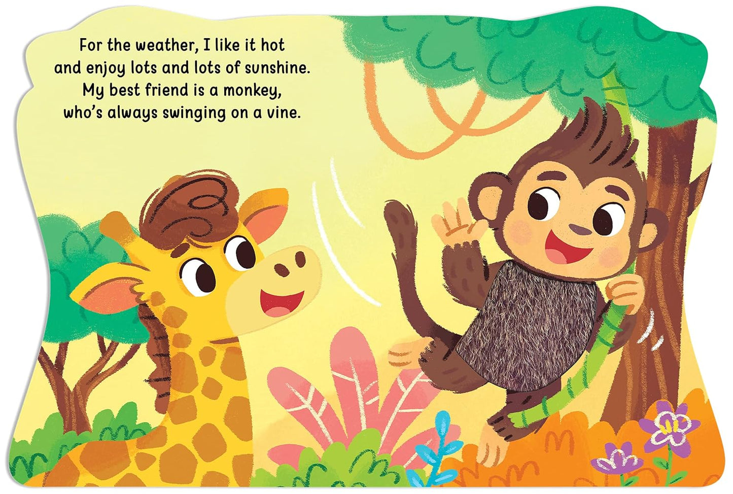 Jungle Days with Giraffe - Touch and Feel Board Book - Sensory Board Book