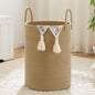 Laundry Basket,Woven Cotton Rope Laundry Hamper,60L for Decor Storage of Dirty Clothes,Toys and Blankets in Bathroom,Baby Room and Living Room