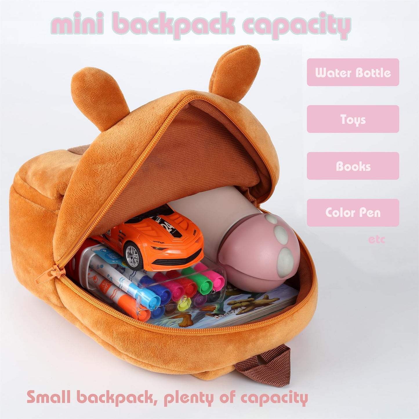 Toddler Backpack for Girls Boys School Small Backpacks Toddler Back Pack Stuffed Animal Backpack Kawaii Kids Mini School Bag Preschool Age 2-4 Unicorn