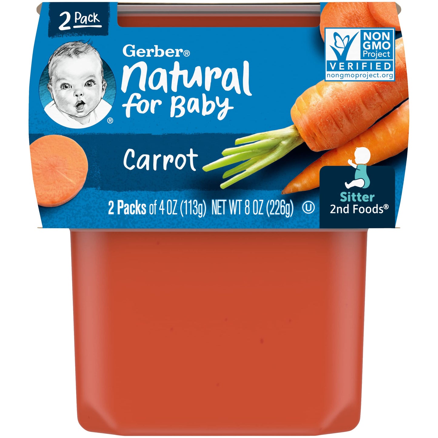Gerber Baby Food Power Blend Apple Chicken, 4 Oz, 2 Ct Tubs