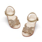 Felix & Flora Toddler Girls Sandals Soft Rubber Flats Summer Baby Flower Girl Shoes.