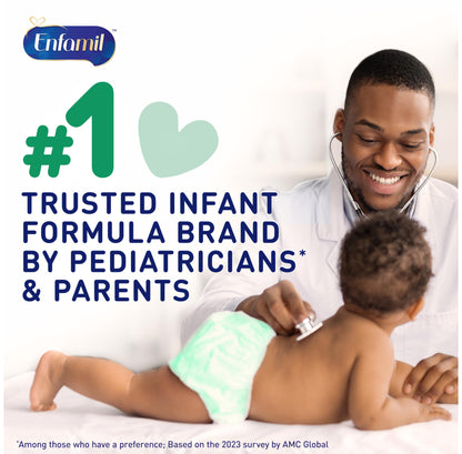 Enfamil Reguline Baby Formula, Milk-Based Infant Nutrition, Dual Prebiotics for Soft, Comfortable Stools within 1 Week of Use, Omega-3 DHA for Immune Support, Reusable Powder Tub, 19.5 Oz