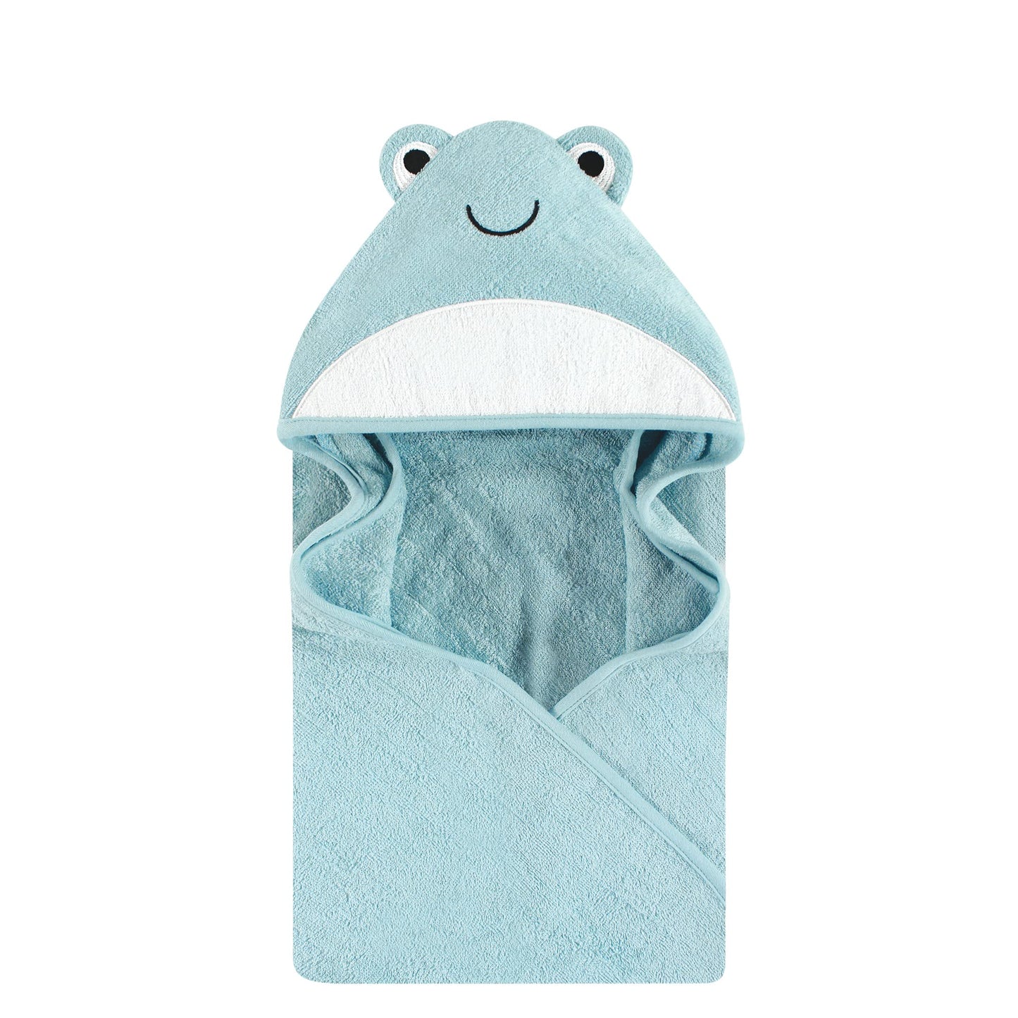 Hudson Baby Unisex Baby Cotton Animal Face Hooded Towel, Pretty Elephant, One Size