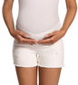 Foucome Women's Maternity Ripped Jean Shorts Summer Distressed Denim Shorts