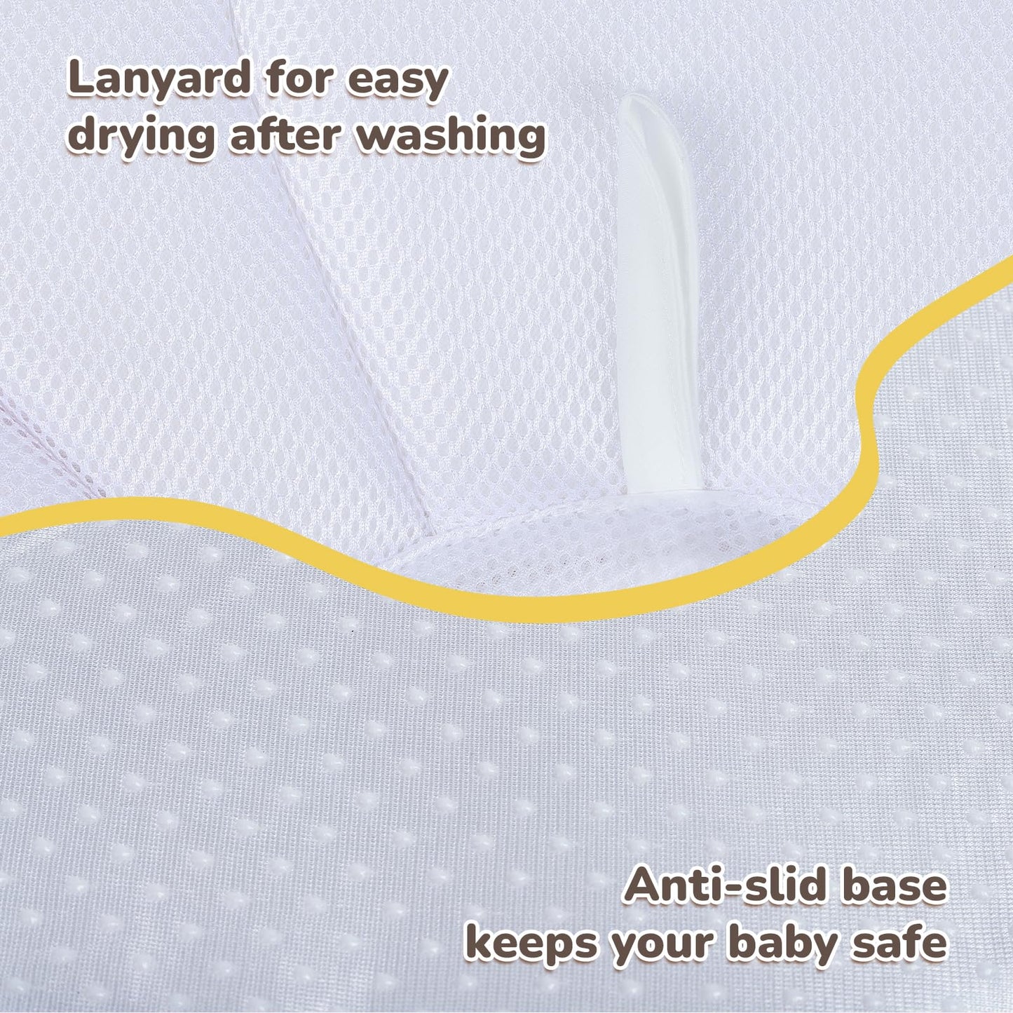 Baby Bath Flower for Sink, Non-Slip Flower Bathtub for Infants 0-6 Months, Soft Baby Sink Bath Cushion for Babies Bath Time, Newborns Bath Essentials Must Haves-Butterfly