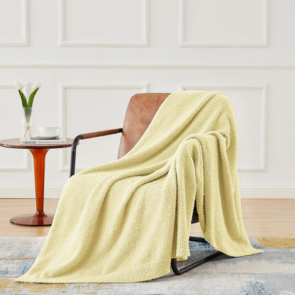 CYMULA Kids Blanket for Boys Girls 30x40 inches, Soft Cozy Fuzzy Swaddle Throw Blanket for Crib Stroller, White