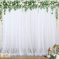 Champagne Tulle Backdrop Curtain for Parties Wedding 10ft×8ft Champagne Sheer Backdrop Curtains for Baby Shower Bridal Shower Reception Birthday Party Christmas Photoshoot Decorations 2 Panels