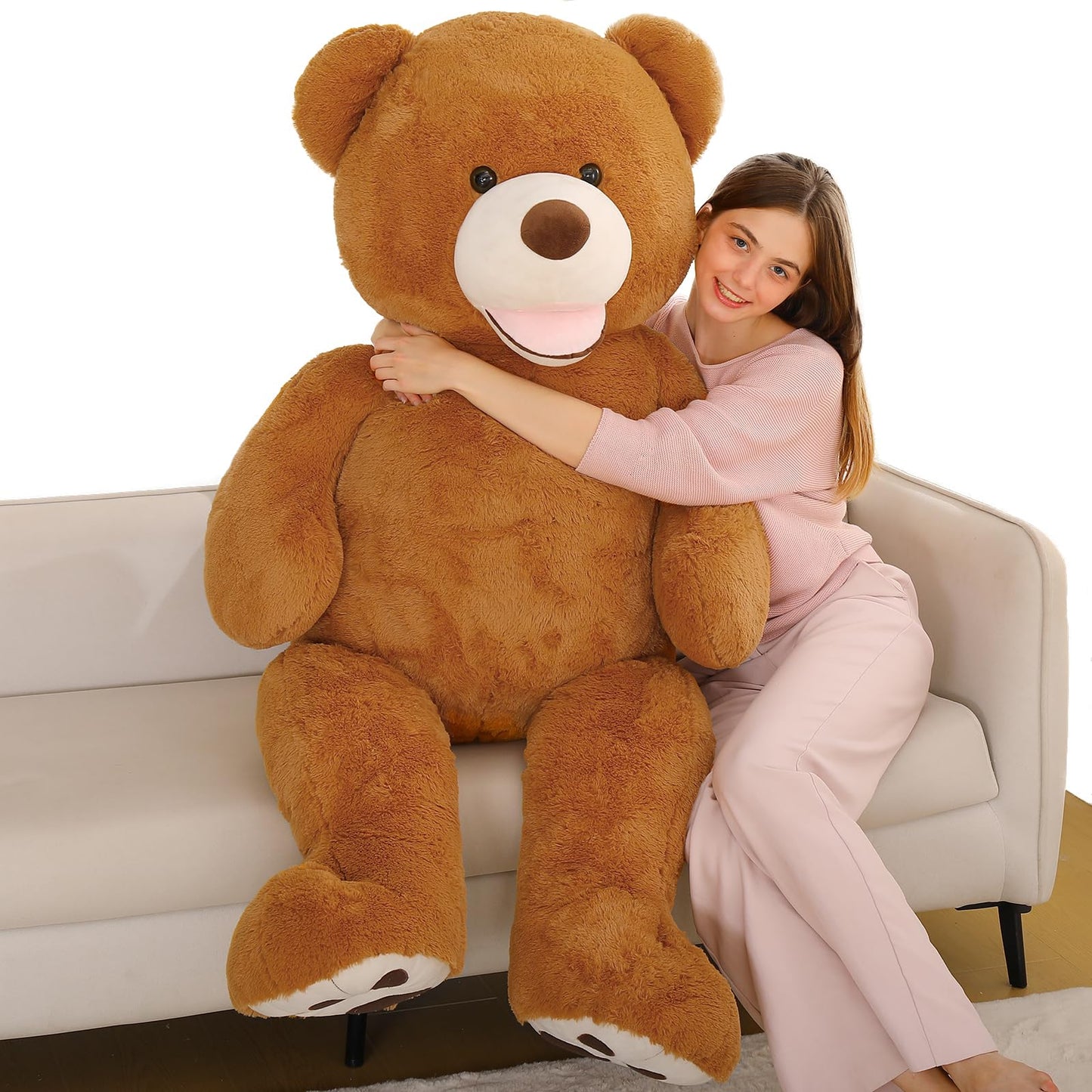 MaoGoLan Giant Teddy Bear Stuffed Animal, 10 Feet Tall, Jumbo Size Plush, Charming and Fluffy for Decorations, Celebrations, Valentine's Day