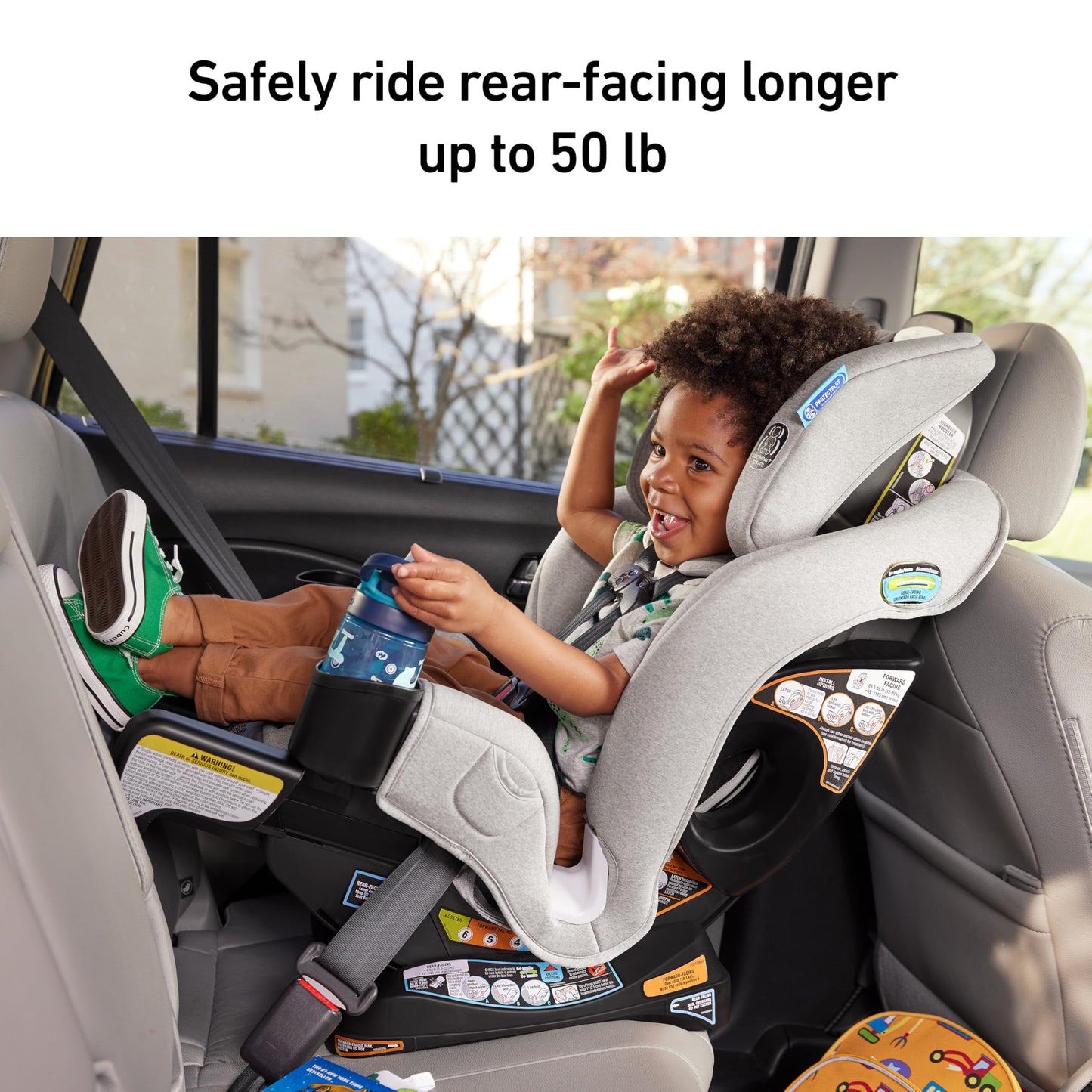 Graco Extend2Fit 3-in-1 Convertible Baby Car Seat, Rear and Forward Facing, Adjustable Extension Panel for Extra Legroom, Talia