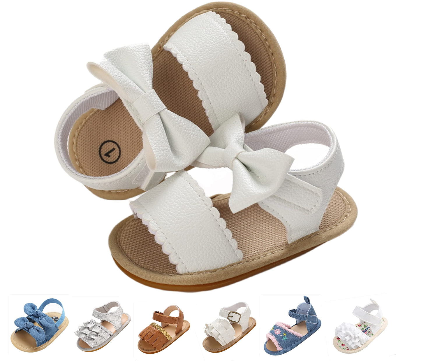Baby Girls Sandals Summer Shoes Outdoor First Walker Toddler Girls Shoes for Summer
