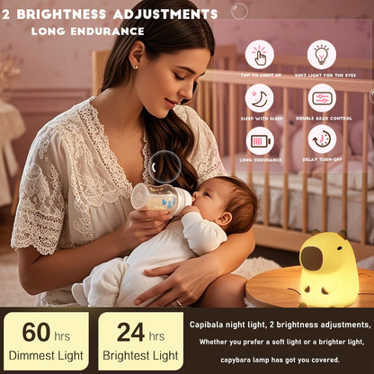 HAPPYBAG Axolotl Night Light,Cute Axolotl lamp Gifts for Kids,Dimmable Silicone Animal Nursery Night Light,Kawaii Rechargeable Bedside Touch Lamp,Room Decor Axolotl Light