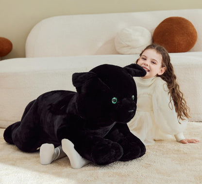 IKASA Giant Cat Stuffed Animal Plush Toy,Big Large Jumbo Soft Toys,30" Cute Huge Size Fluffy Plushy Fat Plushie,Gifts for Kids