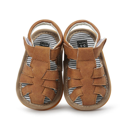 E-FAK Baby Boys Girls Summer Sandals Outdoor Beach Anti-Slip Rubber Soft Sole Newborn Toddler First Walker Shoes