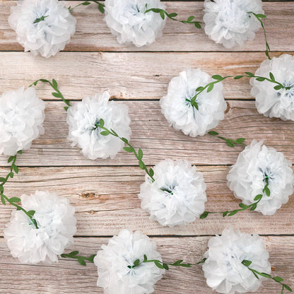 Nude Tissue Paper Pom Pom Garlands, Paper Flowers for Birthday Decorations, Baby Shower, Wedding Engagement, Bridal Shower, Spring Summer Party Decorations