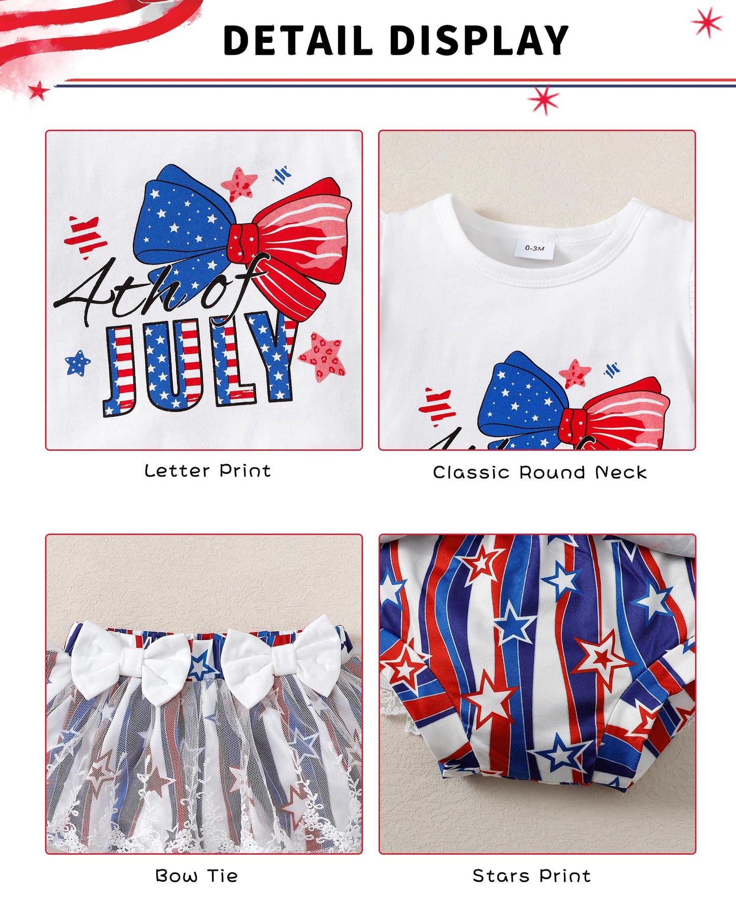 Mioglrie Preemie Clothes Girl Newborn Girl Outfits Infant Baby Girl Clothes Summer Romper Dress Shorts Set