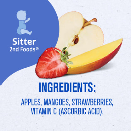 Gerber Baby Food Toddler Apple Pear Peach, 3.5 Oz Pouch