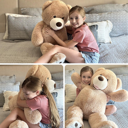 MaoGoLan Giant Teddy Bear Stuffed Animal, 10 Feet Tall, Jumbo Size Plush, Charming and Fluffy for Decorations, Celebrations, Valentine's Day