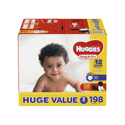 Huggies Size 1 Diapers, Snug & Dry Newborn Diapers, Size 1 (8-14 lbs), 38 Count, Packaging May Vary