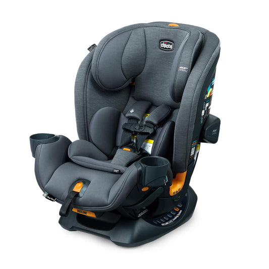 Chicco OneFit ClearTex All-in-One Car Seat, Slim Design, Rear-Facing Seat for Infants 5-40 lbs., Forward-Facing 25-65 lbs., Booster 40-100 lbs., Convertible Car Seat | Lilac/Purple