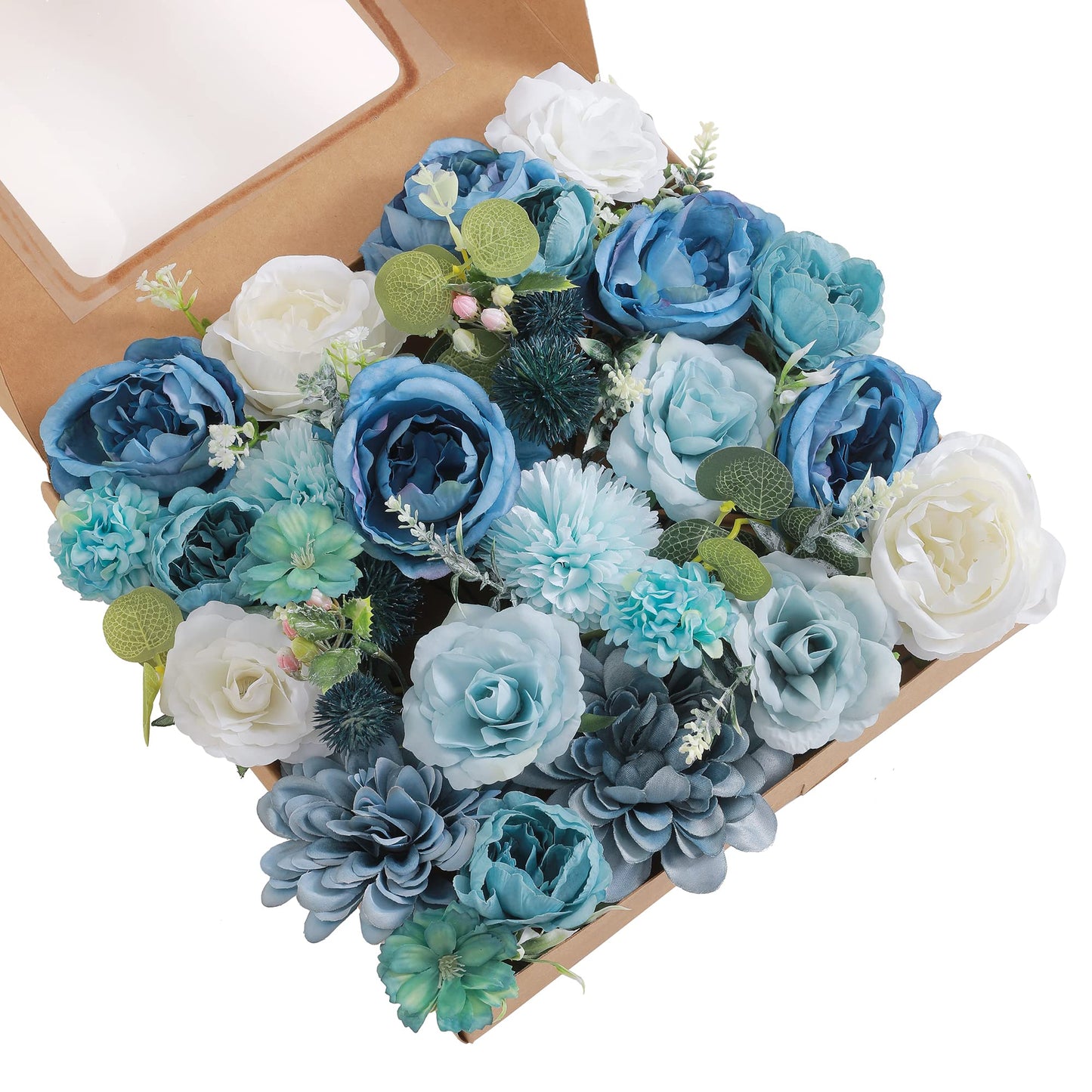 Artificial Flowers Combo, Fake Flowers for DIY Tables Centerpieces Baby Shower Bridal Shower Wedding Bouquet Arrangements Party Candle Holder Cake Decor Flower Home Decorations