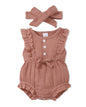 Renotemy Newborn Infant Baby Girl Clothes Rompers Summer Jumpsuits Short Sleeve Romper Infant Baby Clothes Girl
