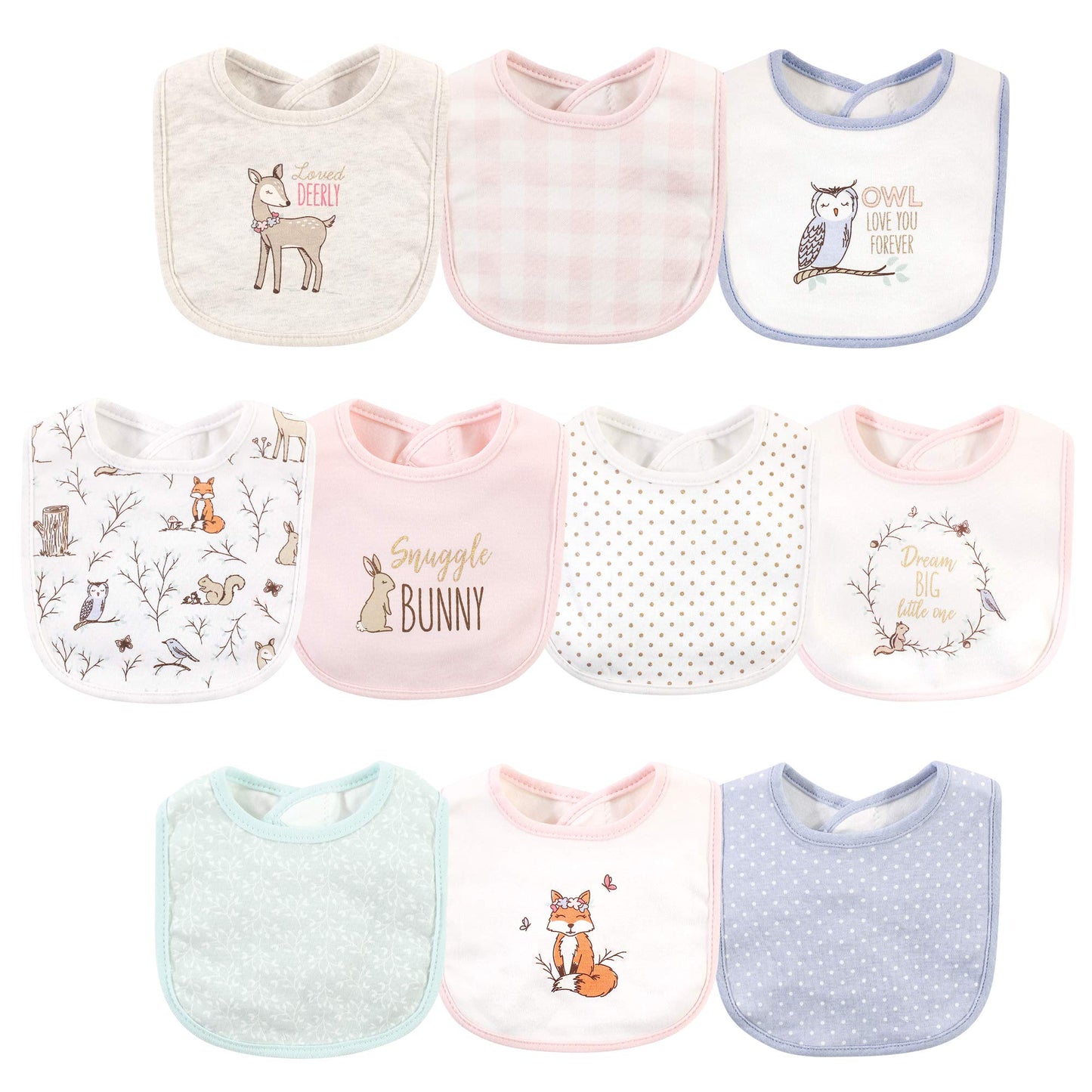 Hudson Baby Unisex BabyCotton Bibs
