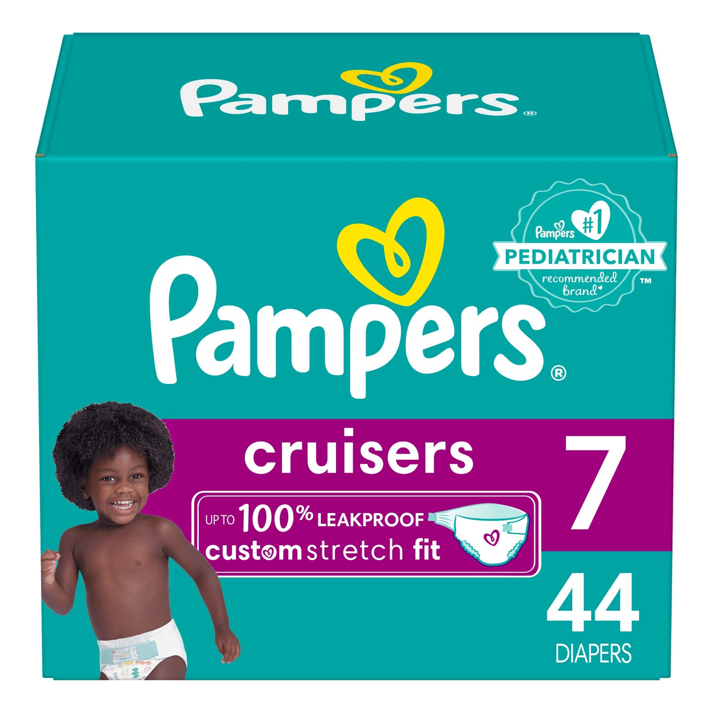 Pampers Cruisers Diapers - Size 3, 84 Count, Disposable Active Baby Diapers with Custom Stretch