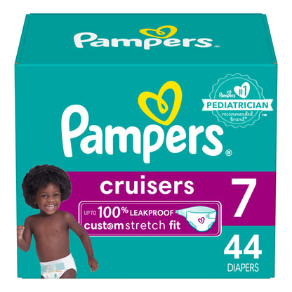 Pampers Cruisers Diapers - Size 3, 84 Count, Disposable Active Baby Diapers with Custom Stretch