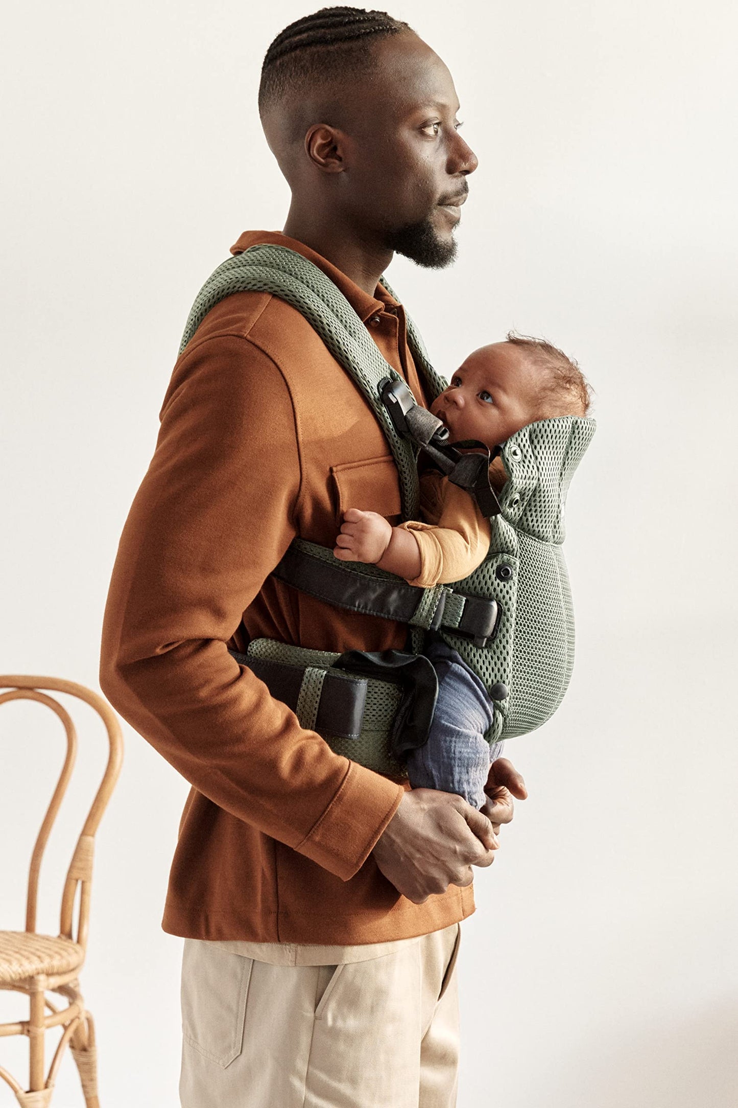 BabyBjörn Baby Carrier Harmony, Cream, 3D Mesh, 3-in-1 Ergonomic Baby Carrier; Newborn, Facing-in, Outward-Facing, and Back Carrying Positions Supported (7-40 lbs), Newborn to Toddler