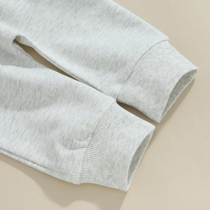 Toddler Baby Boy Fall Clothes Letter Print Long Sleeve Sweatshirt Elastic Pants Cute Kids Winter Outfits