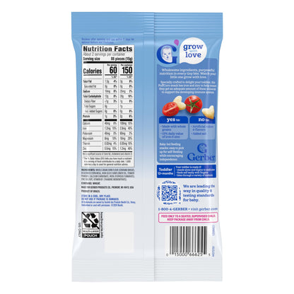 Gerber Baby Snacks Puffs Variety Pack, Banana & Strawberry Apple, 1.48 Ounce - 2 count of four packs, Package may vary, 1.48 Ounce (Pack of 8)