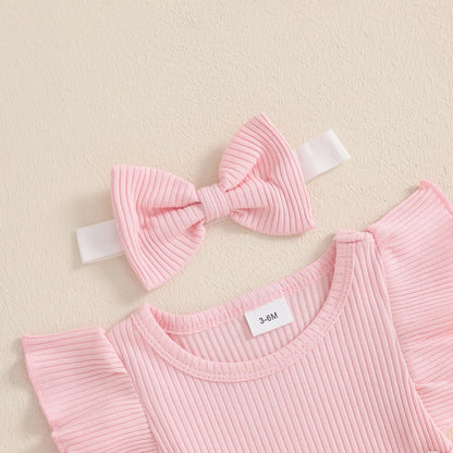 Hnyenmcko Newborn Baby Girl Summer Romper Dress Infant Fly Sleeve Flower Embroidery Mesh Tulle Skirt Hem Ribbed Bodysuit