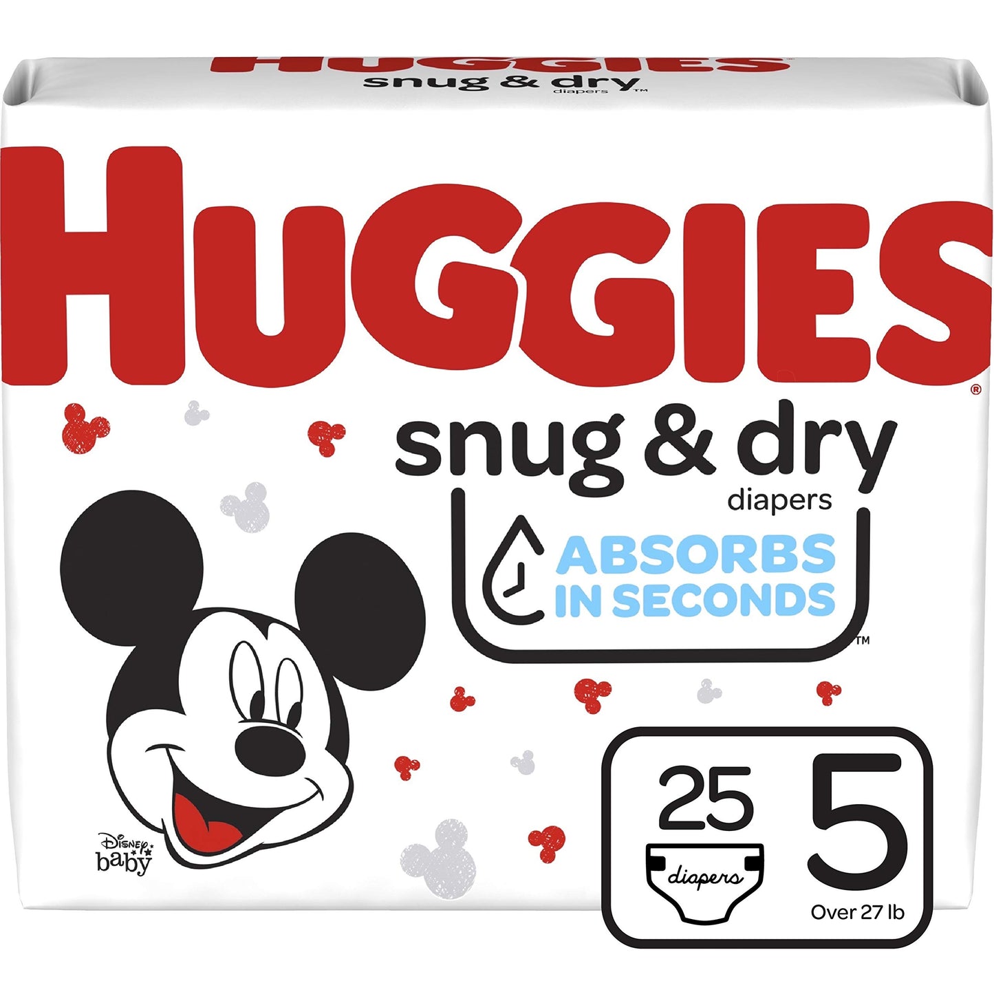Huggies Size 1 Diapers, Snug & Dry Newborn Diapers, Size 1 (8-14 lbs), 38 Count, Packaging May Vary