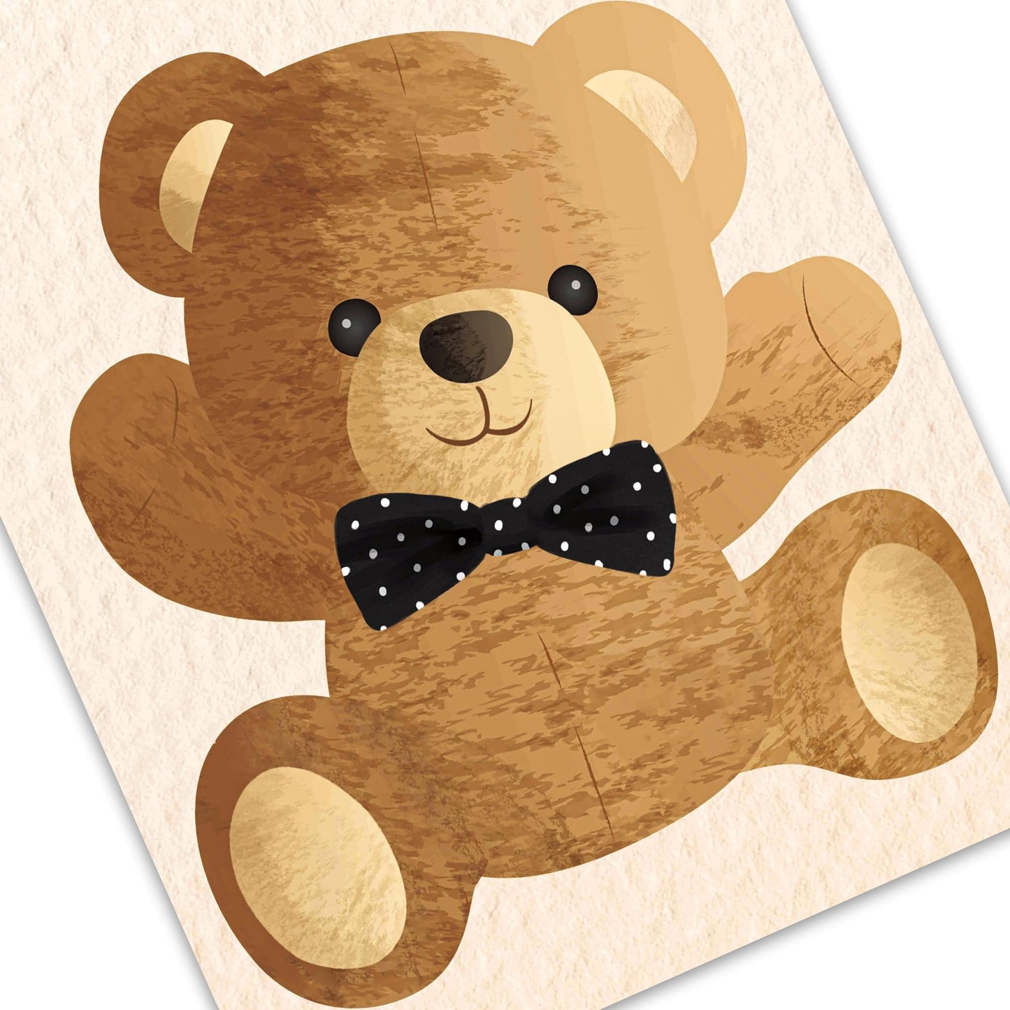 umoni Teddy Bear Banner, We Can Bearly Wait, Brown Glitter, Baby Shower Decorations, Gender Reveal Party Supplies, 19.0x70.0 inches