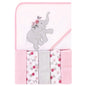 Hudson Baby Unisex Baby Hooded Towel and Five Washcloths, Modern Giraffe, One Size
