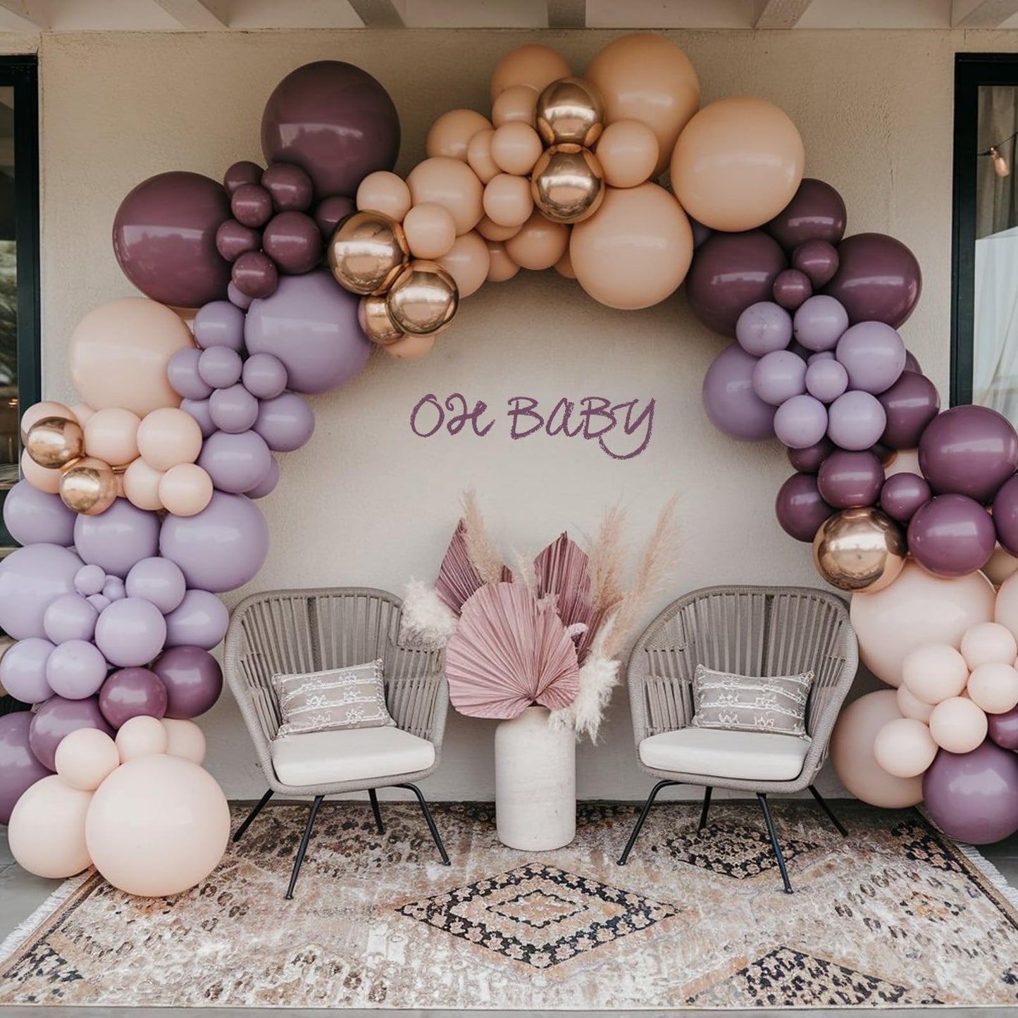 Ivory White Balloon Arch Kit,Boho Balloon Garland with Pastel Orange Cream Beige Champagne Gold White Sand Balloons for Neutral Baby Shower Wedding Boho Bridal Party Decorations