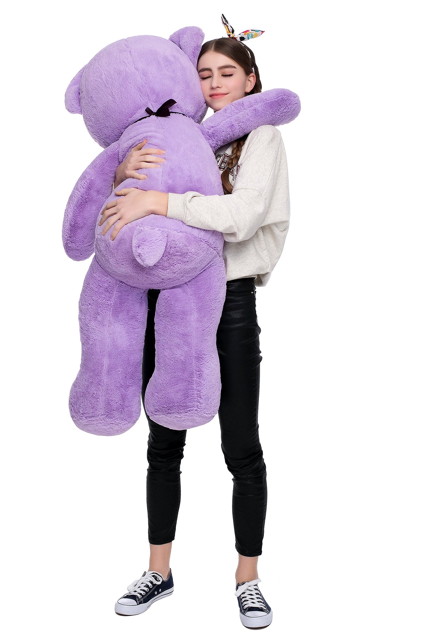 51 inch Big Teddy Bear Cute Giant Stuffed Animals Soft Plush Toy for Girlfriend Kids for Birthday Christmas Valentine's Day