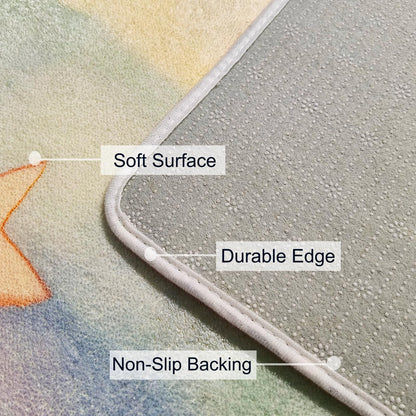 ABREEZE Kids Rug Play Mat Ultra Soft Rugs for Bedroom, 3.3'x5' Non Slip Cartoon Children Nursery Rug Area Rug Kids Carpet for Bedroom Decor Playroom Living Room