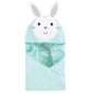 Hudson Baby Unisex Baby Cotton Animal Face Hooded Towel, Pretty Elephant, One Size