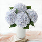 4 Pcs Pink Hydrangeas Artificial Flowers, 20 inches Large Lifelike Fake Silk Flowers, Faux Hydrangeas Flowers for Wedding Home Party Decor Baby Shower Table Centerpiece