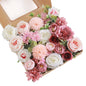 Artificial Flowers Combo, Fake Flowers for DIY Tables Centerpieces Baby Shower Bridal Shower Wedding Bouquet Arrangements Party Candle Holder Cake Decor Flower Home Decorations