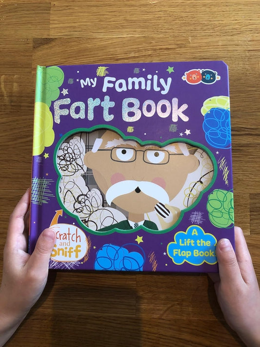 Buddy & Barney: Scratch & Sniff Book: My Family Fart Book - Rhyming Board Book, Lift The Flap, 6 Real Smells, Funny Reading, Toddlers & Kids Ages 2+