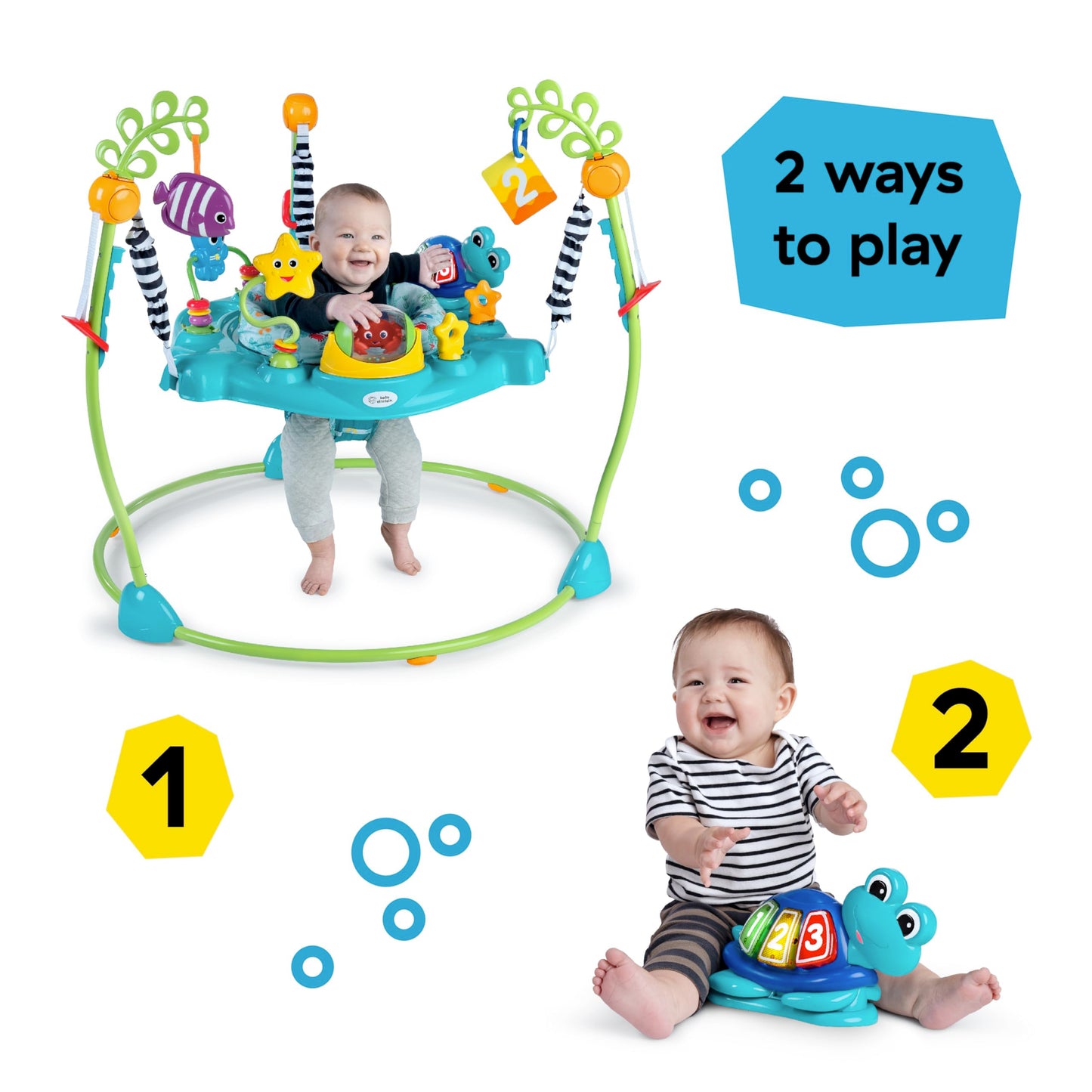 Baby Einstein Neptune's Ocean Discovery Activity Jumper, Ages 6 months +, Max weight 25 lbs., Unisex