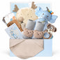 10PCS Baby Gift Set, Baby Gift Basket for Boys Girls, Gender Neutral Gifts, Baby Bath Sets for New Baby, Rattle Swaddle Blanket Baby Gifts for Boys Girls