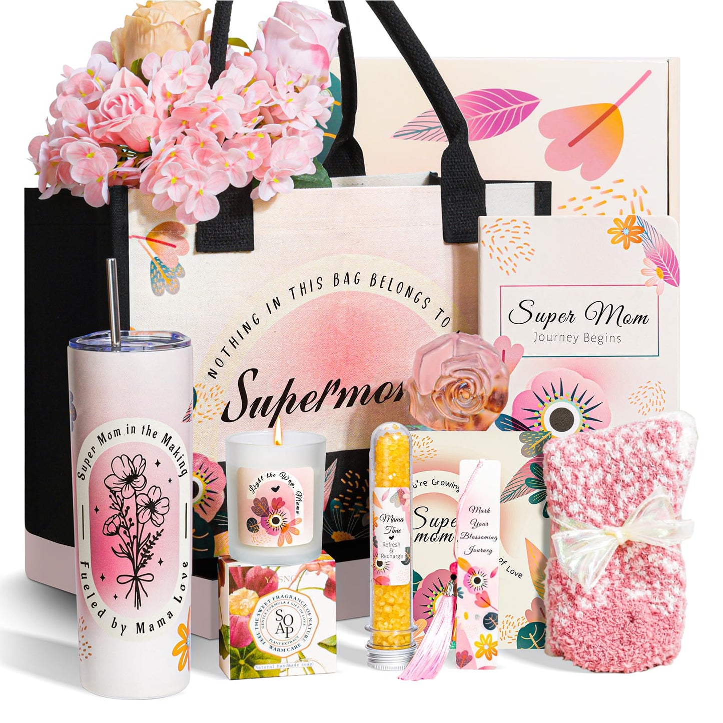 First Mothers Day Gifts for New Mom,New Mom Gifts,Gifts for New Moms After Birth,New Mom Care Package After Baby,Pregnancy Gifts for Expecting Mom,Tumbler Gifts Set for Pregnant Women