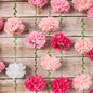 Nude Tissue Paper Pom Pom Garlands, Paper Flowers for Birthday Decorations, Baby Shower, Wedding Engagement, Bridal Shower, Spring Summer Party Decorations