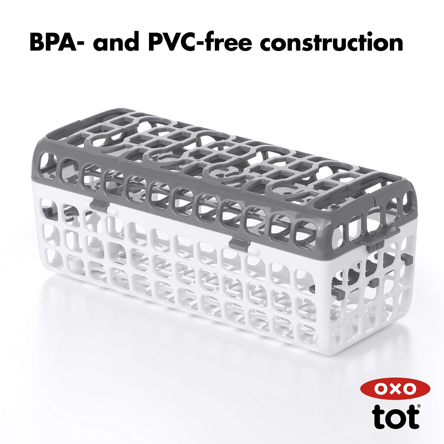 OXO Tot Dishwasher Basket for Bottle Parts & Accessories, Teal, 1 Count (Pack of 1)