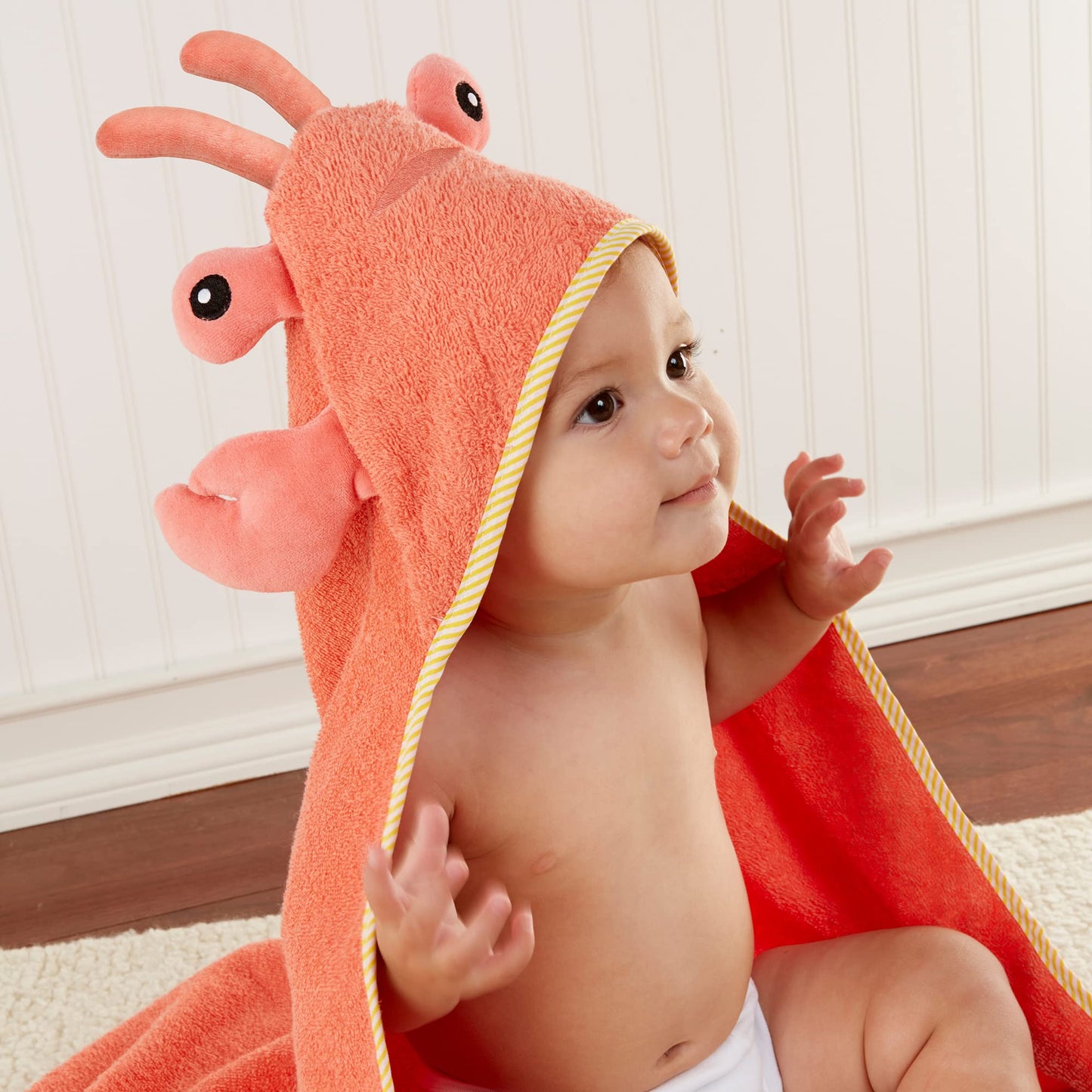 Baby Aspen "Utterly Adorable Cow Hooded Towel/Baby Robe, 0-9 Months