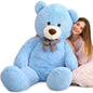 MaoGoLan Giant Big Teddy Bear 4 Feet 47 inch Life Size Tan Plush Bear Brown Stuffed Animal for Children Boyfriend