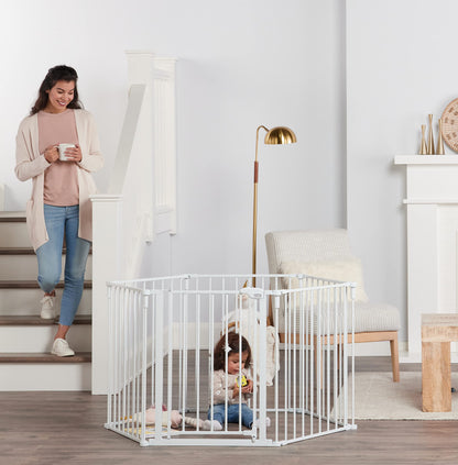 Regalo 192-Inch Super Wide Adjustable Baby Gate and Play Yard, Black, 4-in-1, Bonus Kit, Includes 4 Count (Pack of 1) of Wall Mounts
